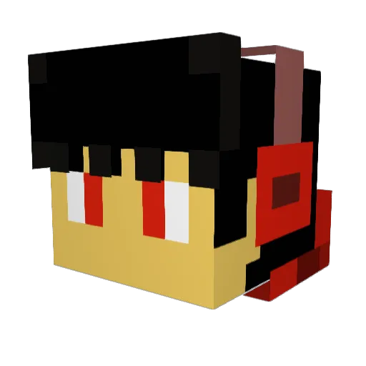 Camper107 Minecraft avatar head, 3D render