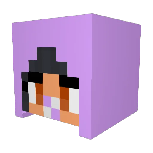 Campeze Minecraft avatar head, 3D render