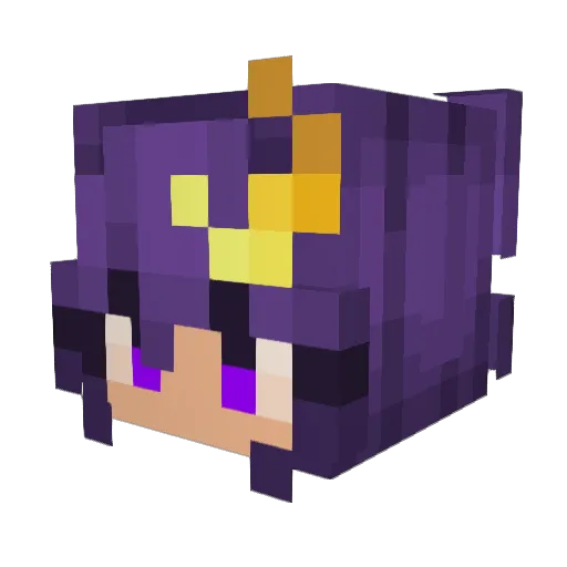 CampfirElena Minecraft avatar head, 3D render