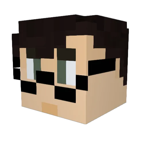 Campione1997 Minecraft avatar head, 3D render