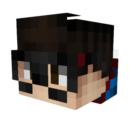 Campitbull Minecraft avatar head, 3D render