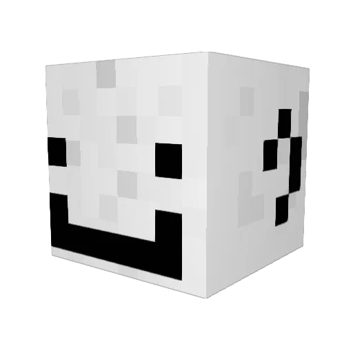 Campos6 Minecraft avatar head, 3D render