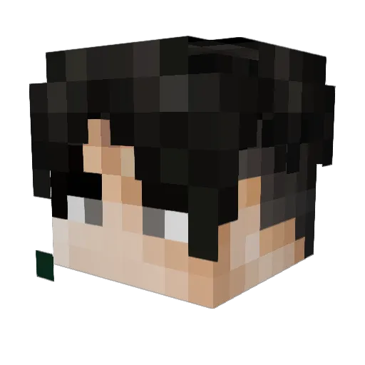 Camposos Minecraft avatar head, 3D render