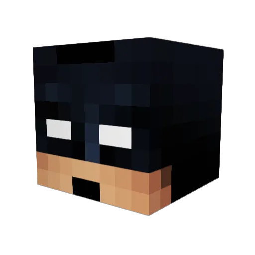 Camriach Minecraft avatar head, 3D render