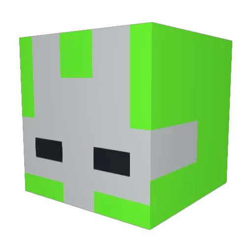 Camrock_ Minecraft avatar head, 3D render