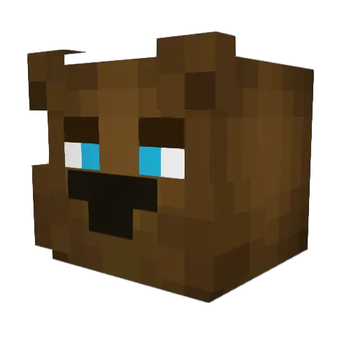 CamronJKTwitch Minecraft avatar head, 3D render