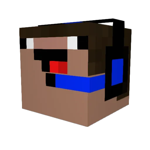 CamsMan420 Minecraft avatar head, 3D render