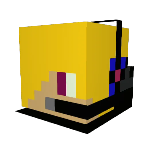 Camster46 Minecraft avatar head, 3D render
