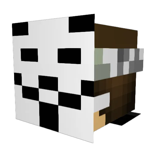 Camwallarm Minecraft avatar head, 3D render