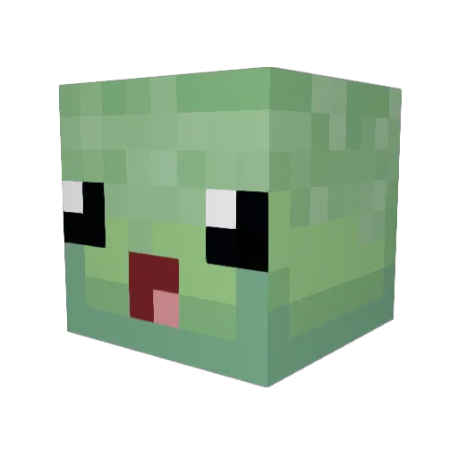 Camyn Minecraft avatar head, 3D render