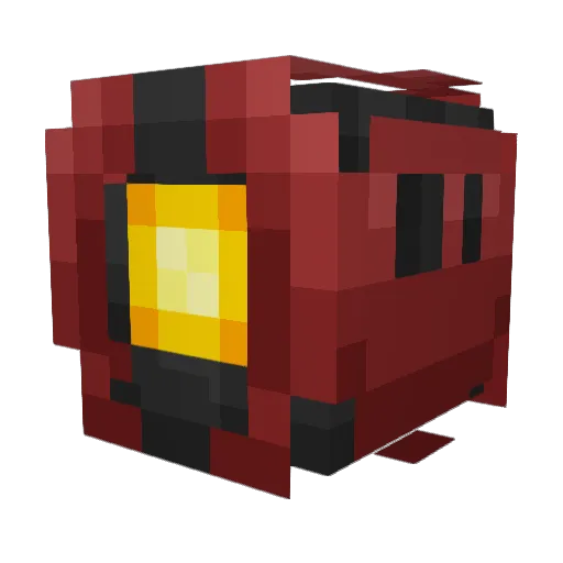Camzombie Minecraft avatar head, 3D render