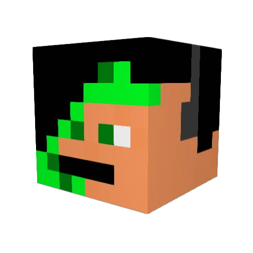 Camzon_8 Minecraft avatar head, 3D render