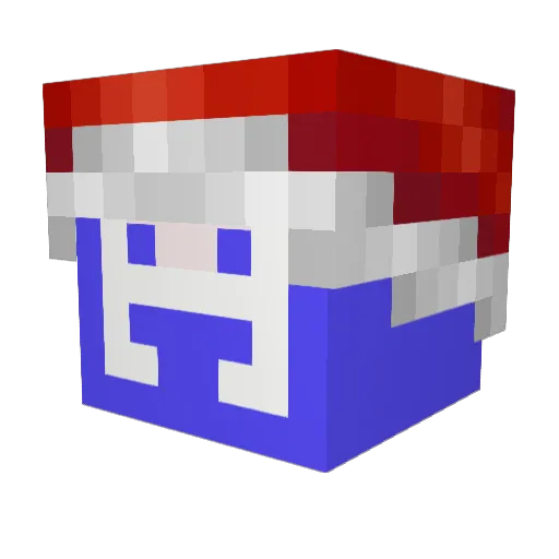 Camzure Minecraft avatar head, 3D render