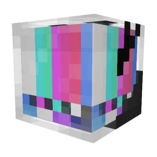 Camzxx Minecraft avatar head, 3D render