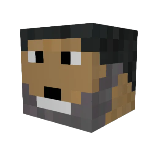 CanBeyy Minecraft avatar head, 3D render