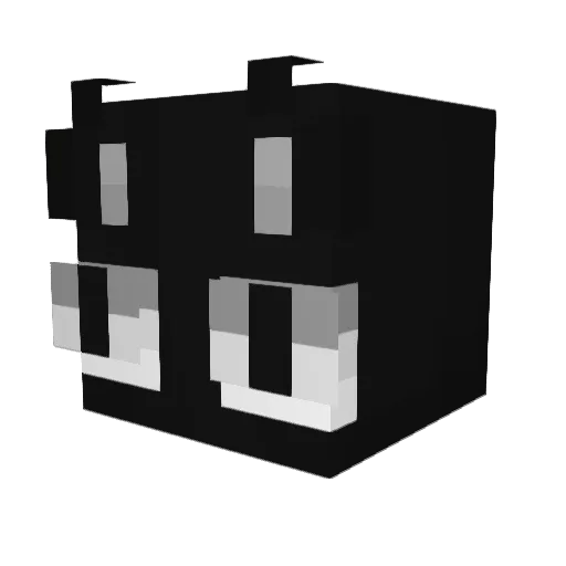 CanCWell Minecraft avatar head, 3D render