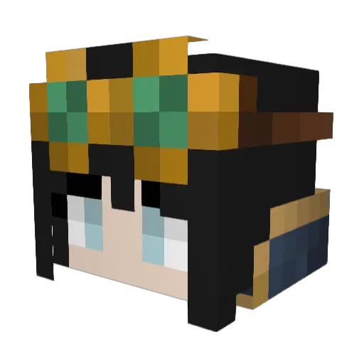 CanDeer Minecraft avatar head, 3D render