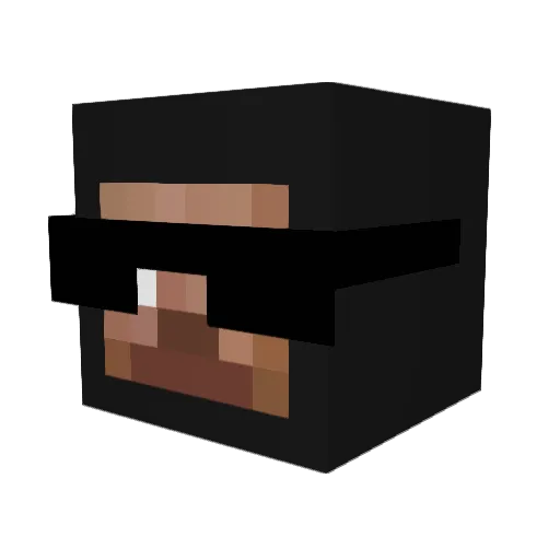 Canaan1337 Minecraft avatar head, 3D render
