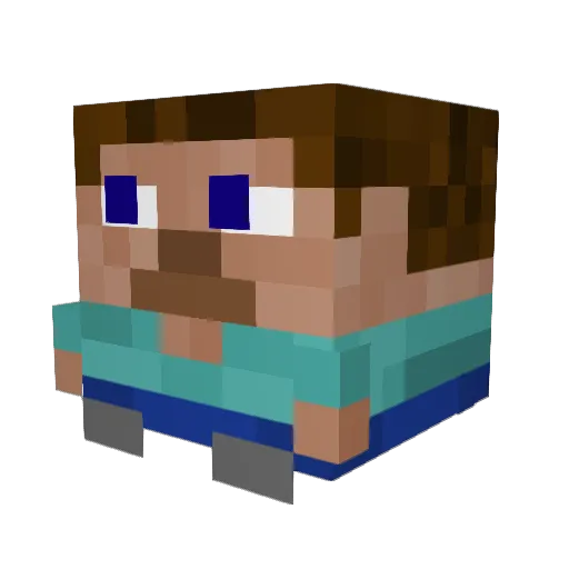 Canabananalisn Minecraft avatar head, 3D render