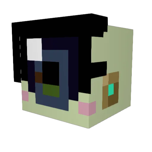 CanadaDry_Luver Minecraft avatar head, 3D render