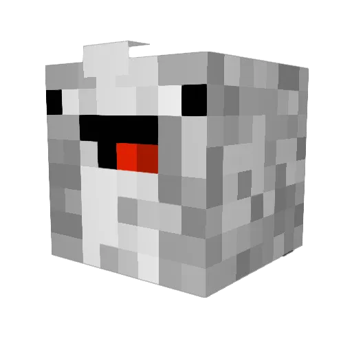 Canada_Computers Minecraft avatar head, 3D render