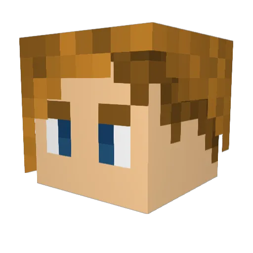 Canadaguy21 Minecraft avatar head, 3D render