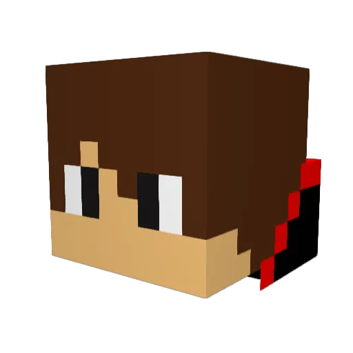 Canadarock9 Minecraft avatar head, 3D render