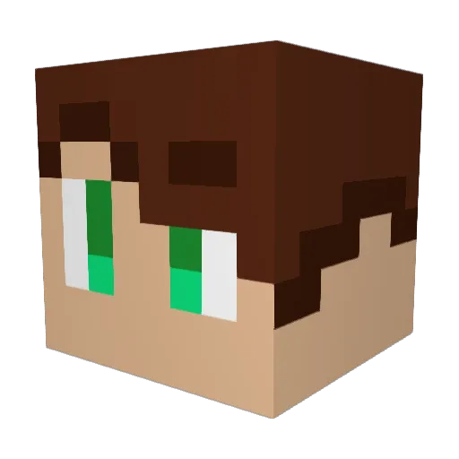 CanadianBaltic Minecraft avatar head, 3D render