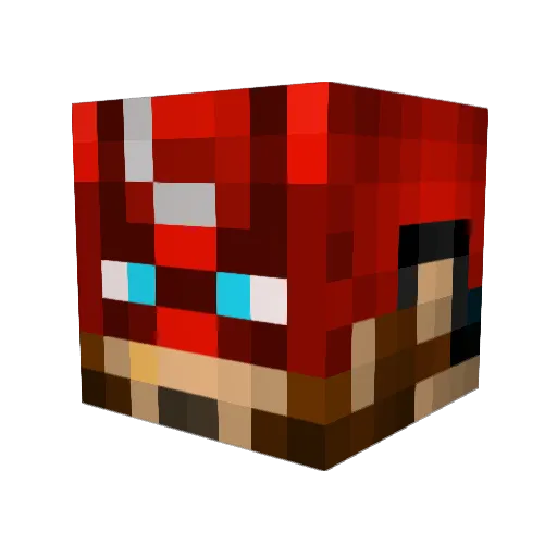 CanadianHero_ Minecraft avatar head, 3D render