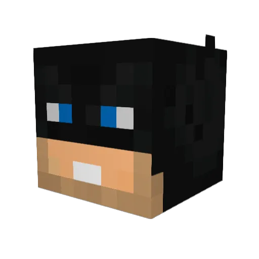 CanadianMale Minecraft avatar head, 3D render