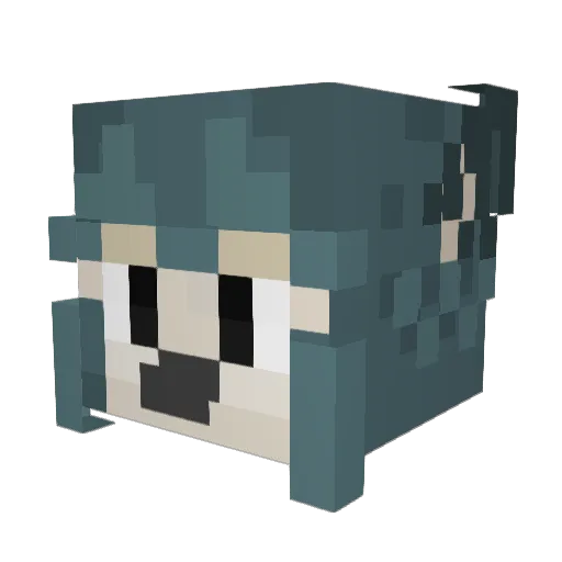 CanadianPixel Minecraft avatar head, 3D render