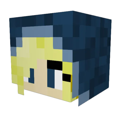 CanadianStars Minecraft avatar head, 3D render