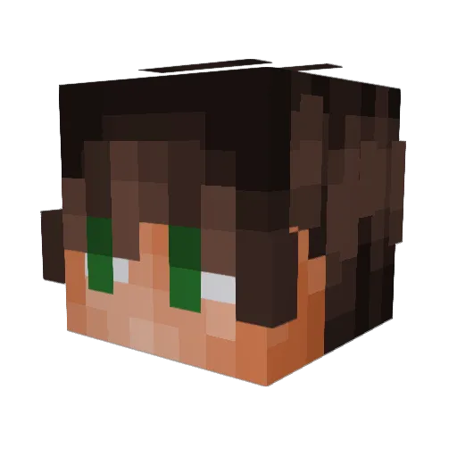 Canadian_Carrot1 Minecraft avatar head, 3D render