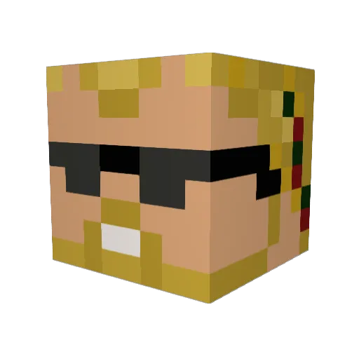 Canadiangooseftw Minecraft avatar head, 3D render