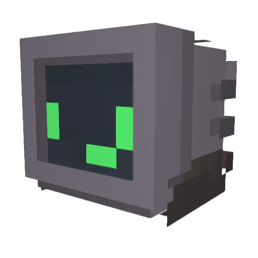 CanalLag Minecraft avatar head, 3D render