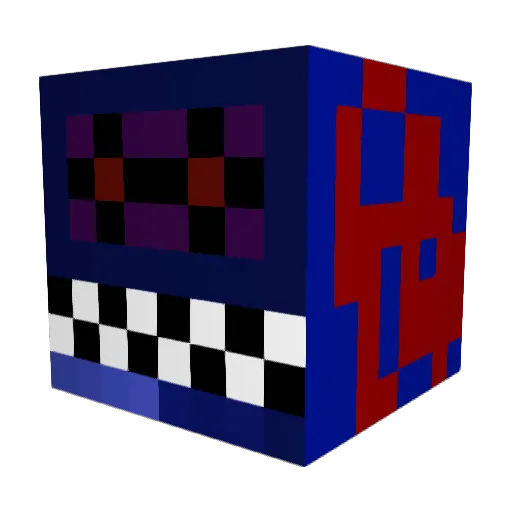 Canalside Minecraft avatar head, 3D render