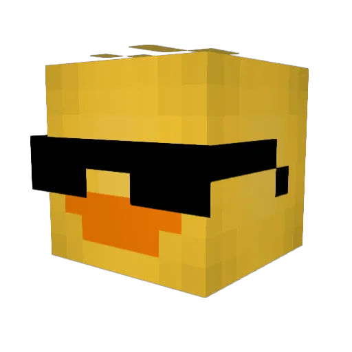 Canard_Ninja Minecraft avatar head, 3D render