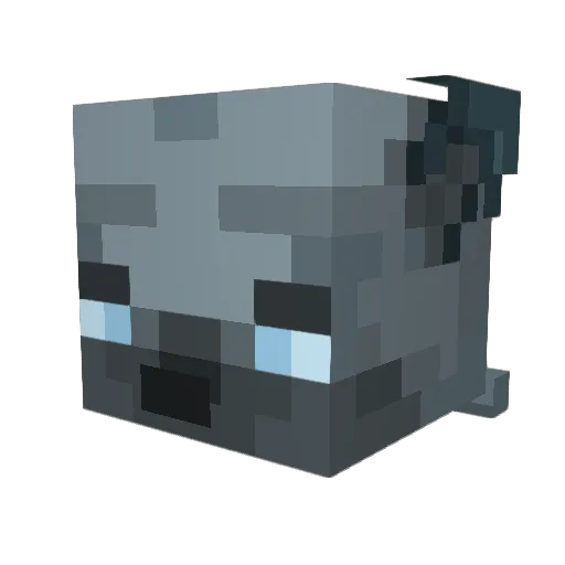 Canariwi Minecraft avatar head, 3D render