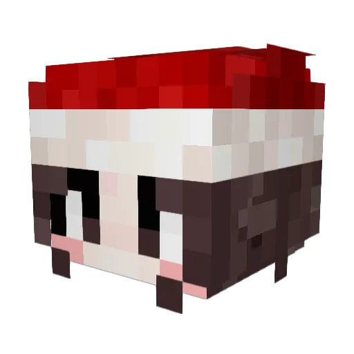 Canblin Minecraft avatar head, 3D render