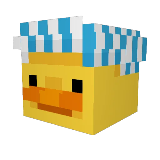 Canbulat Minecraft avatar head, 3D render