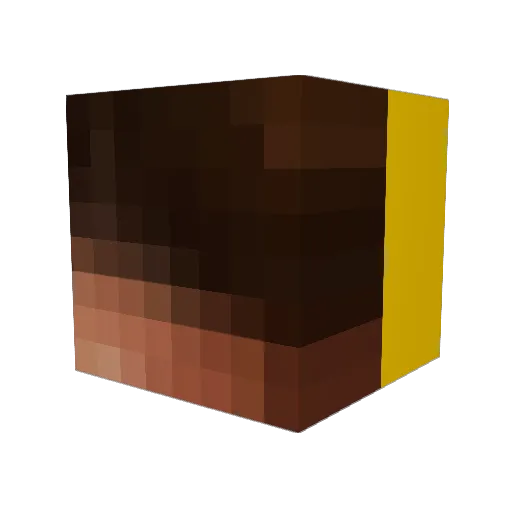 Cancerbero Minecraft avatar head, 3D render