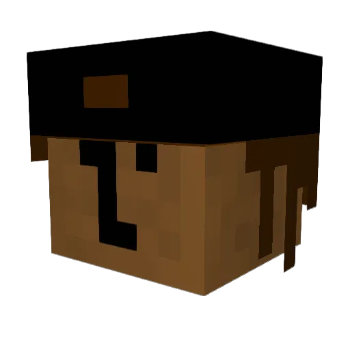 Canchovy_ Minecraft avatar head, 3D render