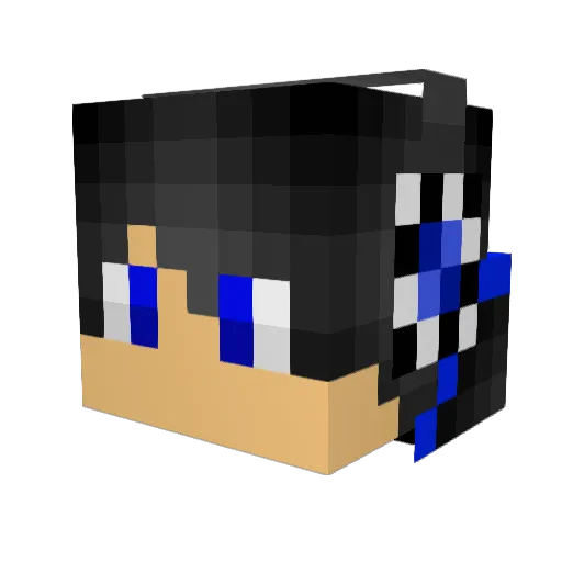 CandChill Minecraft avatar head, 3D render