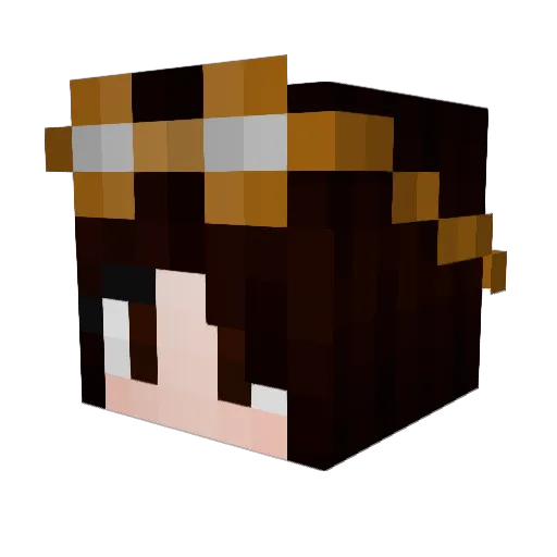 Candee01 Minecraft avatar head, 3D render