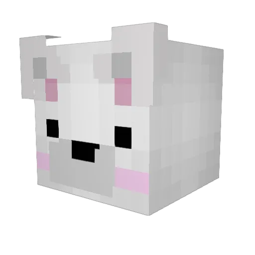 Candeecorn Minecraft avatar head, 3D render
