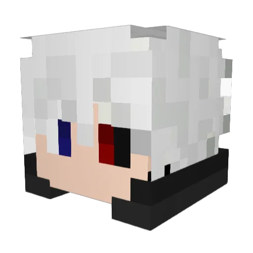 Candiani Minecraft avatar head, 3D render