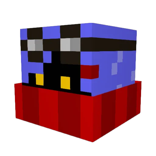 CandidFriend Minecraft avatar head, 3D render