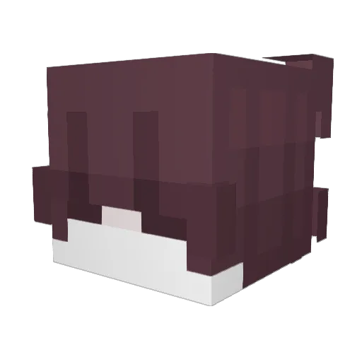 Candiiix Minecraft avatar head, 3D render