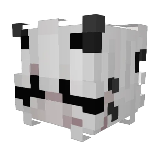 Candilessa Minecraft avatar head, 3D render
