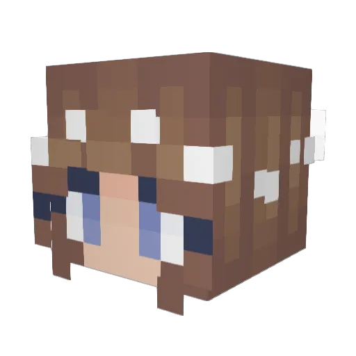 Candissssss Minecraft avatar head, 3D render